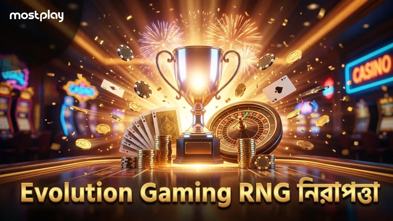 Evolution Gaming এর RNG নিরাপত্তা নিশ্চিত করে খেলার বিশ্বাসযোগ্যতা।