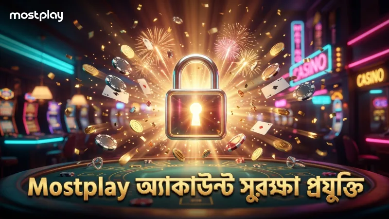 ভেরিফিকেশন ও এনক্রিপশন দিয়ে Mostplay অ্যাকাউন্ট সুরক্ষা।
