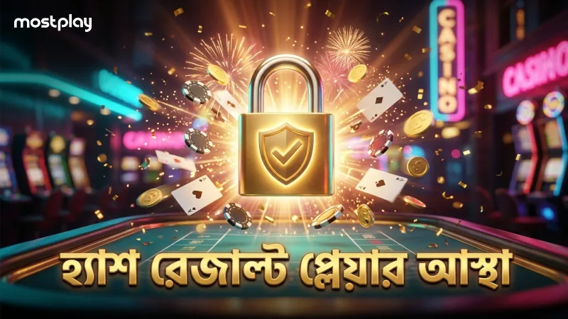 হ্যাশ ভিত্তিক রেজাল্ট প্রমাণ প্লেয়ারদের আস্থা বাড়ায়