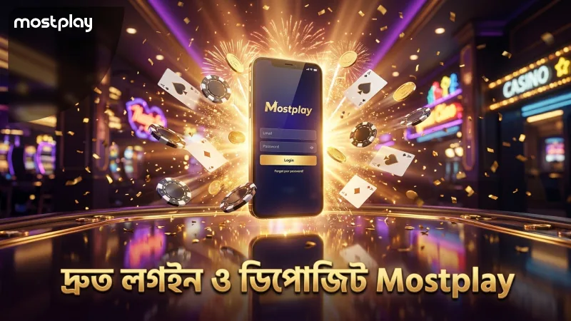 Mostplay প্ল্যাটফর্মে দ্রুত লগইন ও নিরাপদ ডিপোজিট সুবিধা