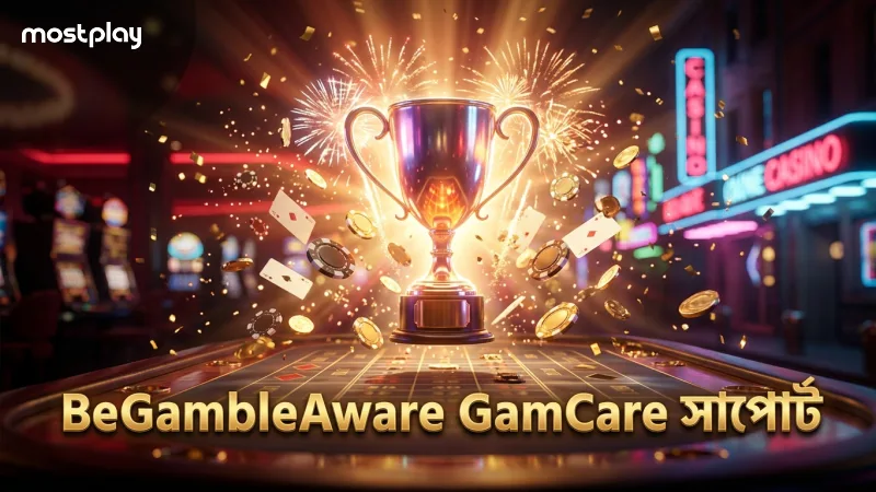 BeGambleAware ও GamCare প্লেয়ার সুরক্ষায় সহায়তা করে।